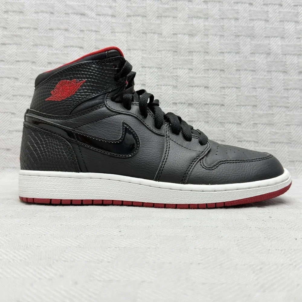 Jordan 1 Retro High Bred Snake (GS) Kids‎ Size 5.5y Black 705300-021